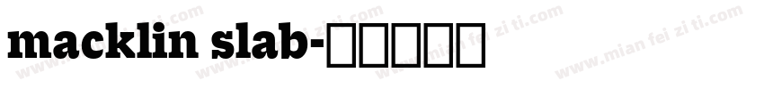 macklin slab字体转换
